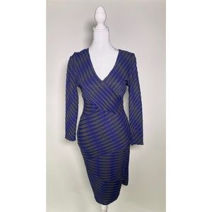 Plenty by Tracy Reese Anthropologie Purple and Grey Dress size Medium